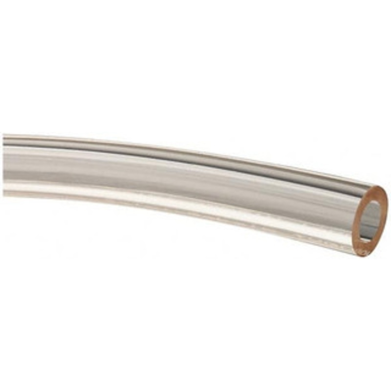 Made in USA 3/8 ID x 5/8 OD, 1/8 Wall Thickness, Cut to Length (50 ft. Standard Length) Plastic Tube Clear, 45 Max psi, 65 Hardness 509287 – 48518237