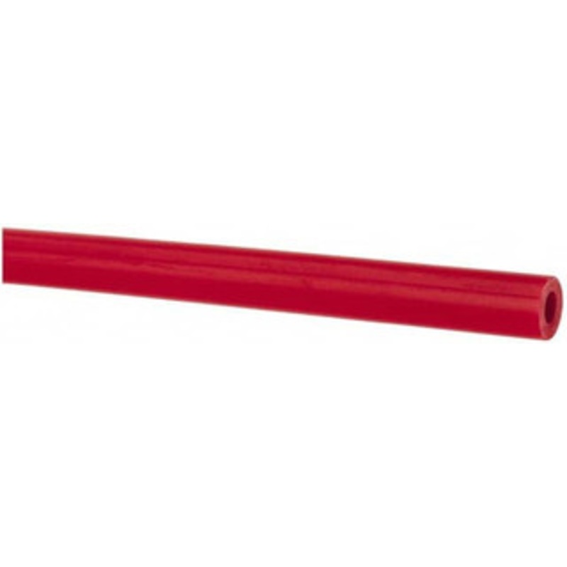 Made in USA 1/8 ID x 1/4 OD, 1/16 Wall Thickness, Cut to Length (100 ft. Standard Length) LLDPE Tube Red, 358 Max psi, 44 Shore D Hardness 11041 – 74205188