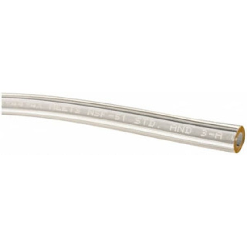 Made in USA 1/8 ID x 1/4 OD, 1/16 Wall Thickness, Cut to Length (50 ft. Standard Length) Plastic Tube Clear, 62 Max psi, 65 Hardness 509446 – 48518062