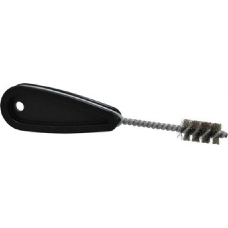 Schaefer Brush 9/16 Inch Actual Brush Diameter, 3/8 Inch Inside Diameter, Carbon Steel, Plumbing, Hand Fitting and Cleaning Brush Solid Plastic Hand Fitting Handle with Hole 00645-12 – 36911212