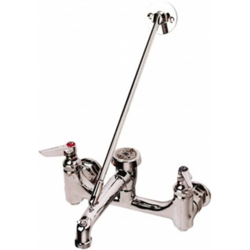 T&S Brass Standard with Hose Thread, 2 Way Design, Wall Mount, Laundry Faucet Lever Handle B-0665-BSTP – 32071938