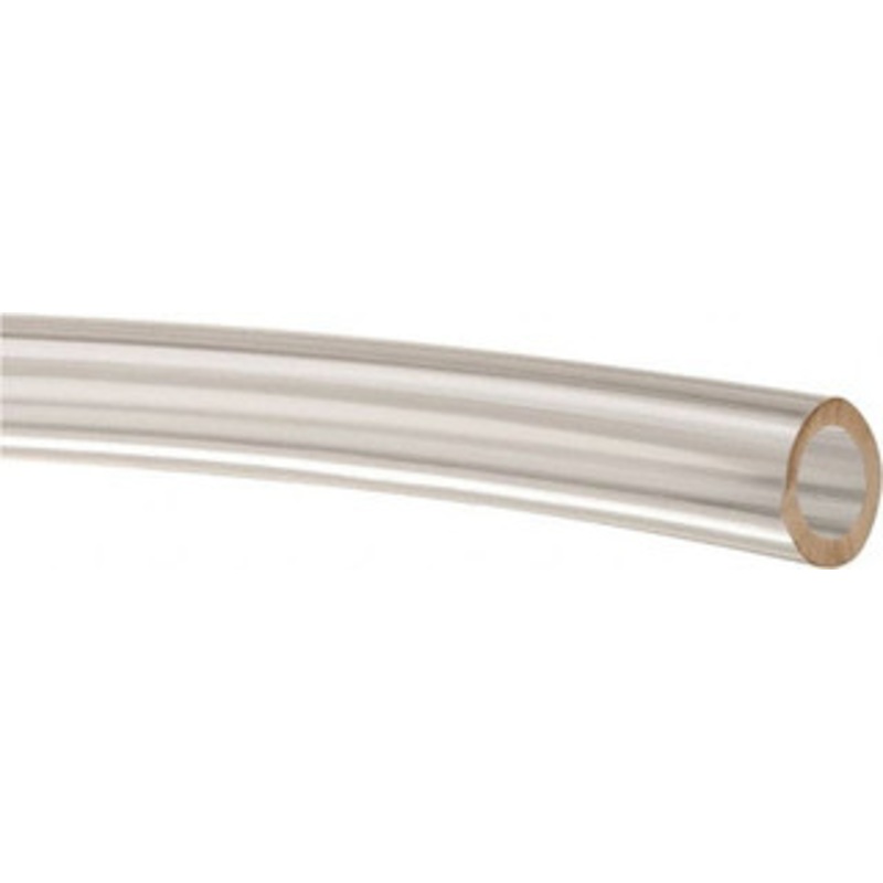 Made in USA 1/4 ID x 3/8 OD, 1/16 Wall Thickness, Cut to Length (50 ft. Standard Length) Plastic Tube Clear, 25 Max psi, 40 Hardness 509897 – 48519144