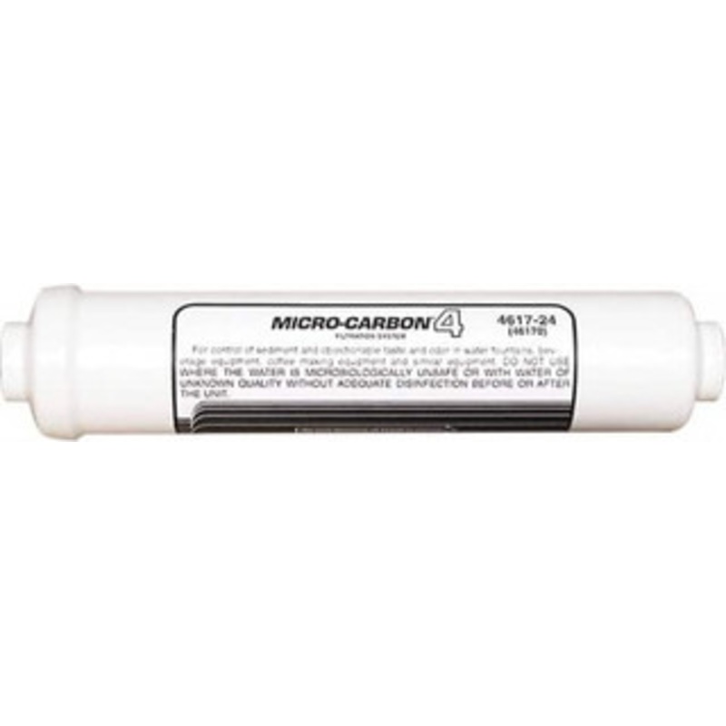 Nu-Calgon 2.59 OD, 20, 6R Micromet Inline Cartridge Filter that Removes Silt, Sediment & Chlorine 13 Long, Reduces Sediments, Tastes, Odors, Chlorine & Scale 4617-24 – 07329436