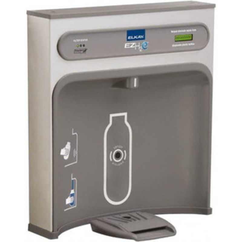 Elkay 8 GPH Cooling Capacity Retro Fit Water Cooler & Fountain Retro-Fit Bottle Filling Station, 20 to 105 psi, 0.20 hp, Stainless Steel LZWSRK – 92932904