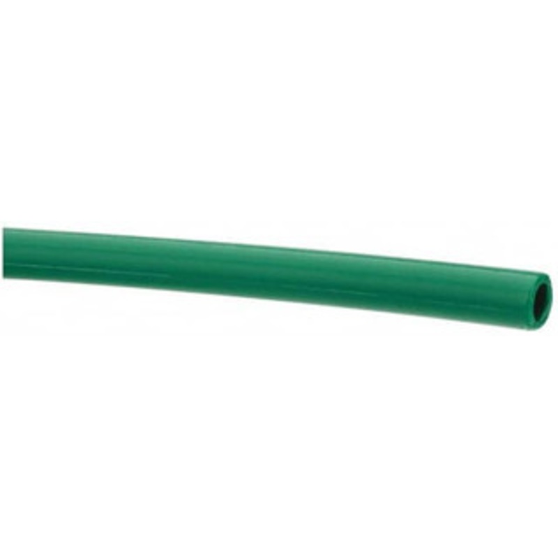Made in USA 1/4 ID x 3/8 OD, 1/16 Wall Thickness, Cut to Length (100 ft. Standard Length) LLDPE Tube Green, 214 Max psi, 44 Shore D Hardness 11063 – 74205402