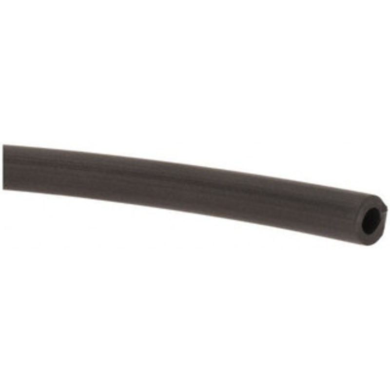 Made in USA 1/8 ID x 1/4 OD, 1/16 Wall Thickness, Cut to Length (50 ft. Standard Length) TPE Tube Black, 64 Shore A Hardness 60002 – 74204355