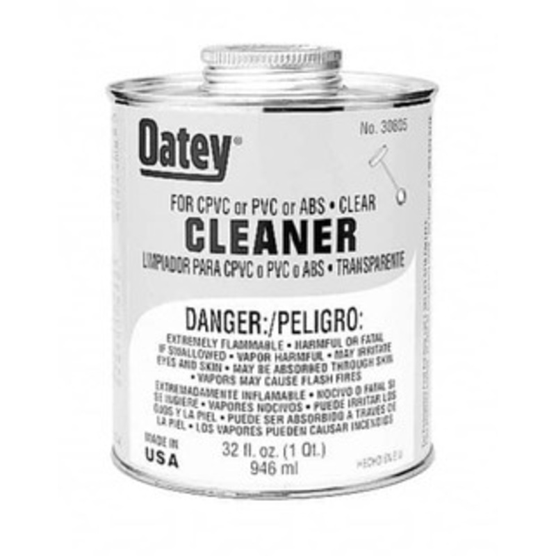 Oatey 1 Gal All-Purpose Cleaner Clear, Use with ABS, PVC & CPVC For All Diameters 30766 – 37035961