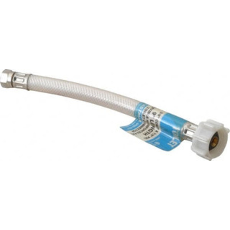 Value Collection 3/8 Compression Inlet, 7/8 Ballcock Outlet, Reinforced PVC Closet Supply Line Use with Toilets 48174 – 08832263
