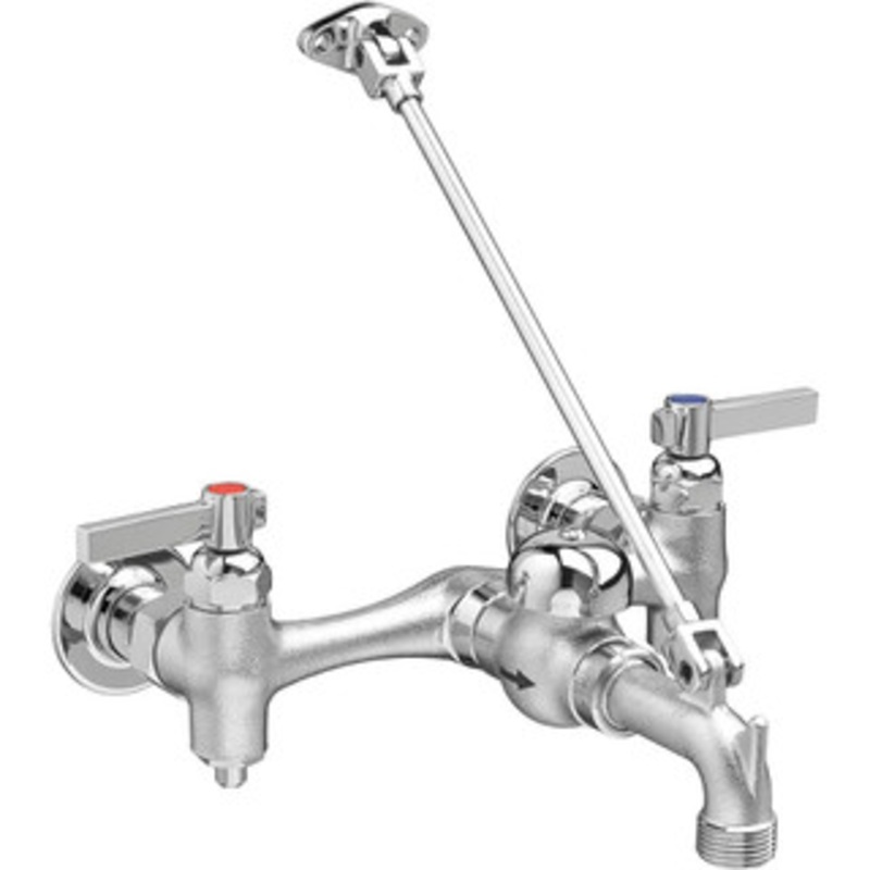 American Standard Industrial & Laundry Faucets, Type: Utility Faucet, Style: Transitional, Design: Two Handle, Handle Type: Lever, Spout Type: Straight, Mounting Centers: 8 (Inch) 8344212.004 – 48167795