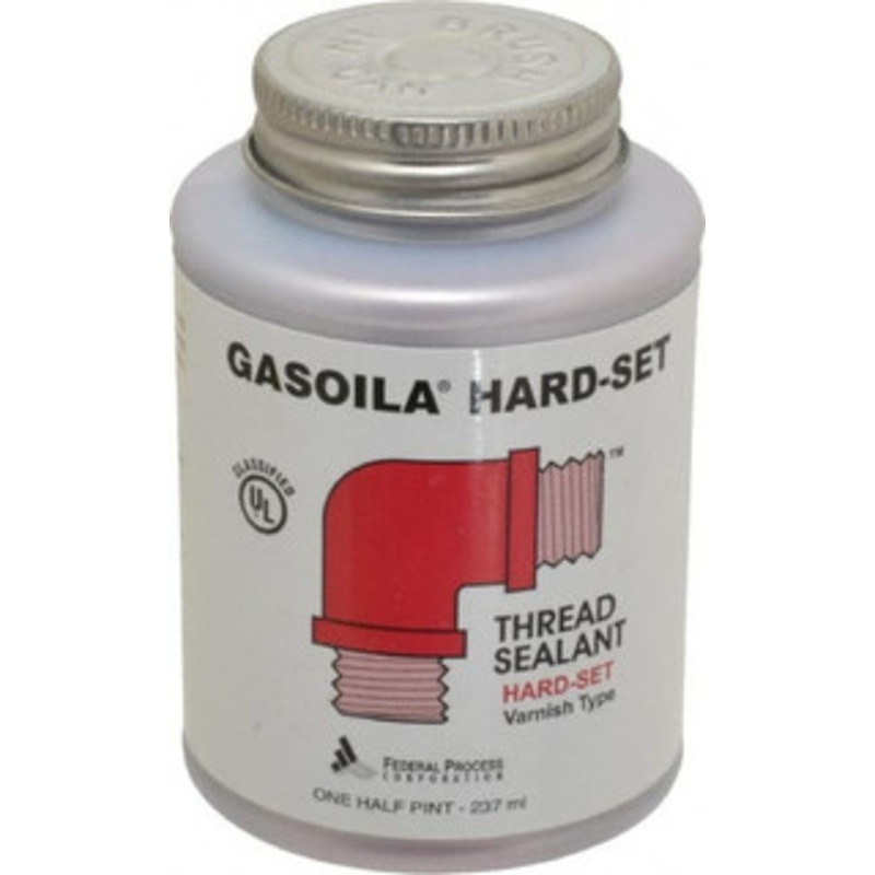 Federal Process 1/2 Pt Brush Top Can Red Federal Gasoila Hard-Set 350F Max Working Temp BT08 – 36912913
