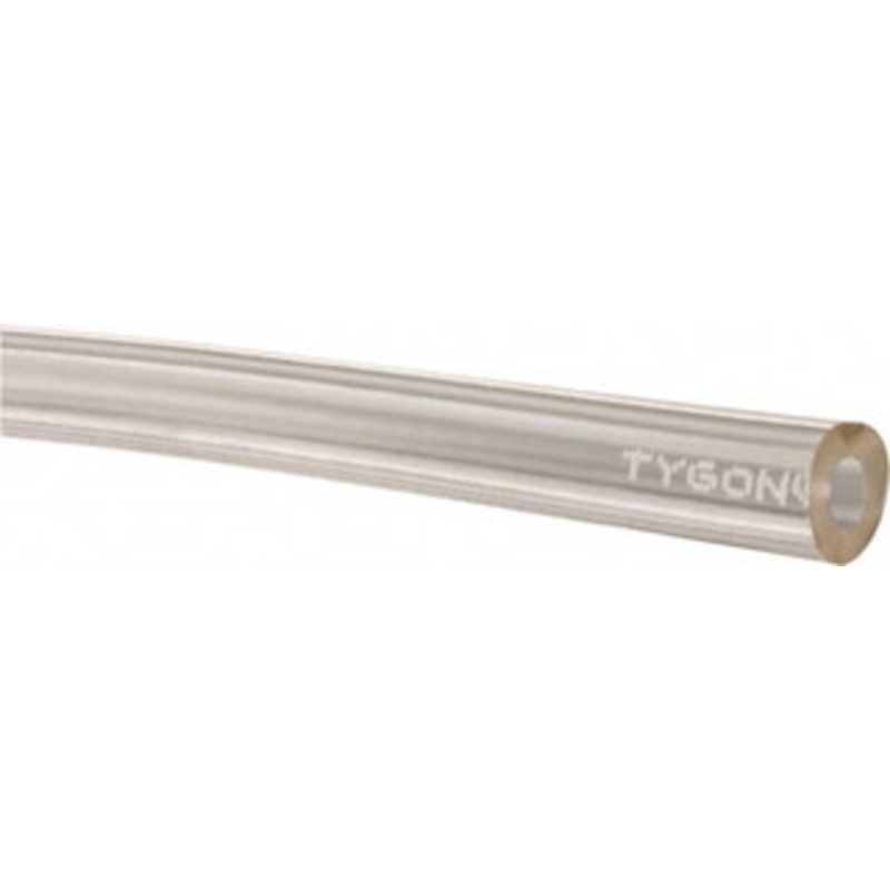 Made in USA 1/8 ID x 1/4 OD, 1/16 Wall Thickness, Cut to Length (50 ft. Standard Length) Plastic Tube Clear, 43 Max psi, 40 Hardness 543007 – 48519060