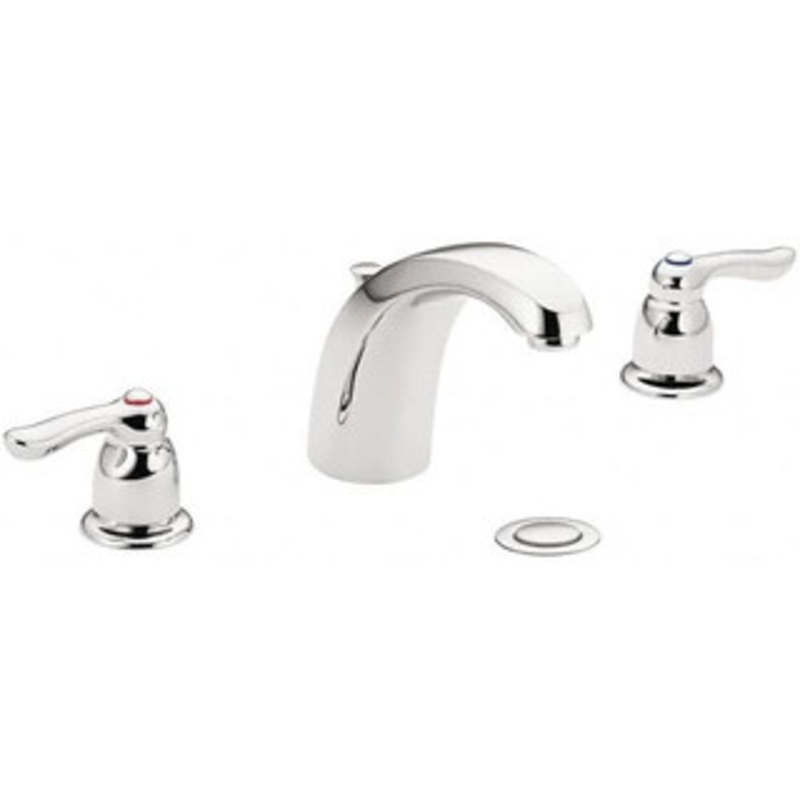 Moen Lever Handle, Commercial Bathroom Faucet Two Handle, Pop Up Drain, Arc Spout 8922 – 79418836