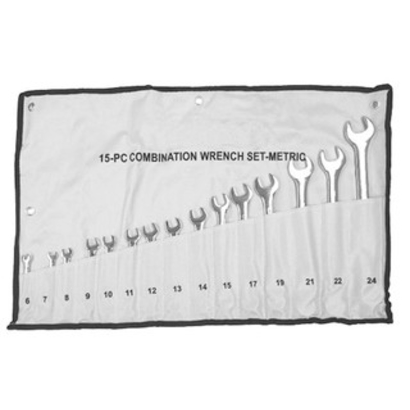 Precise 15 Piece 6-24mm Combination Wrench Set – 7023-0006