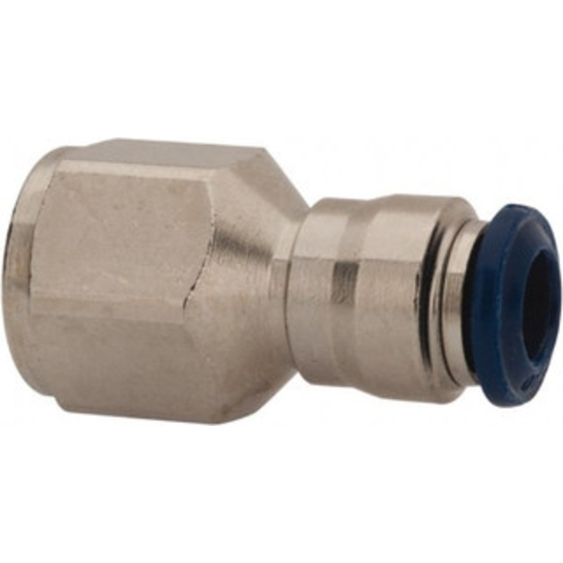 Value Collection 1/4 Outside Diam, 1/8 NPTF, Nickel Plated Brass Push-to-Connect Tube Female Connector 250 Max psi, Tube to Female NPT Connection, Buna O-Ring 2557514865PRO – 81080178