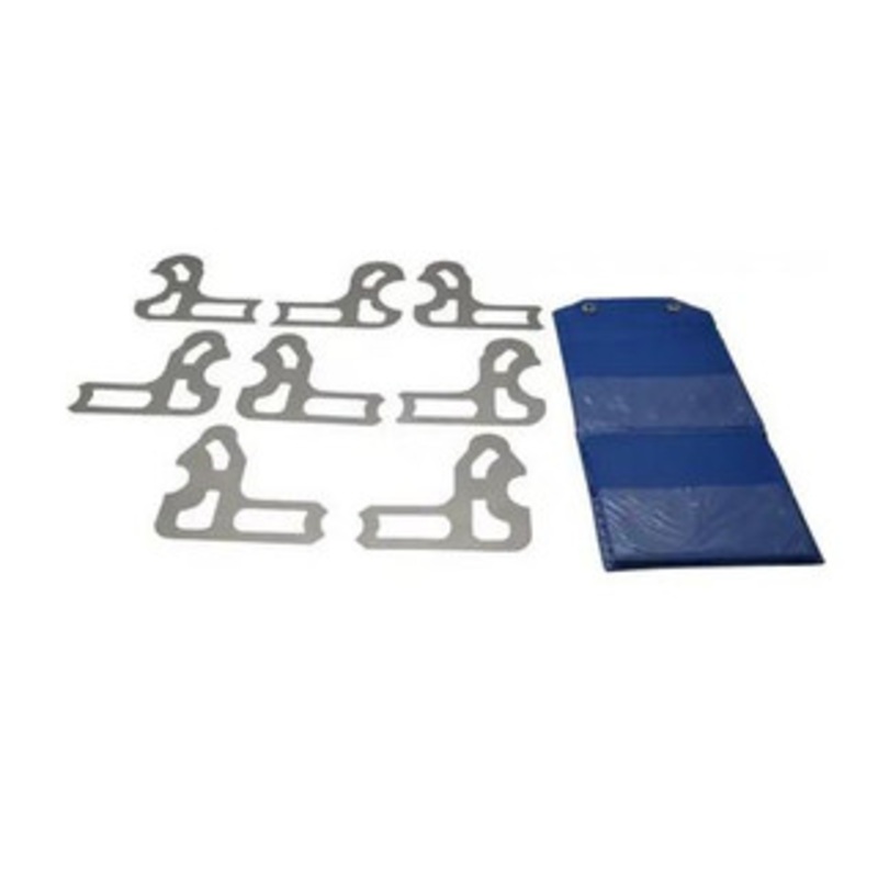 Value Collection 8 Pc, 9/16 to 1 Radius, Steel Radius Gage Set 1/16 Graduation, Satin Chrome Finish, Holder Included  – 50-141-1