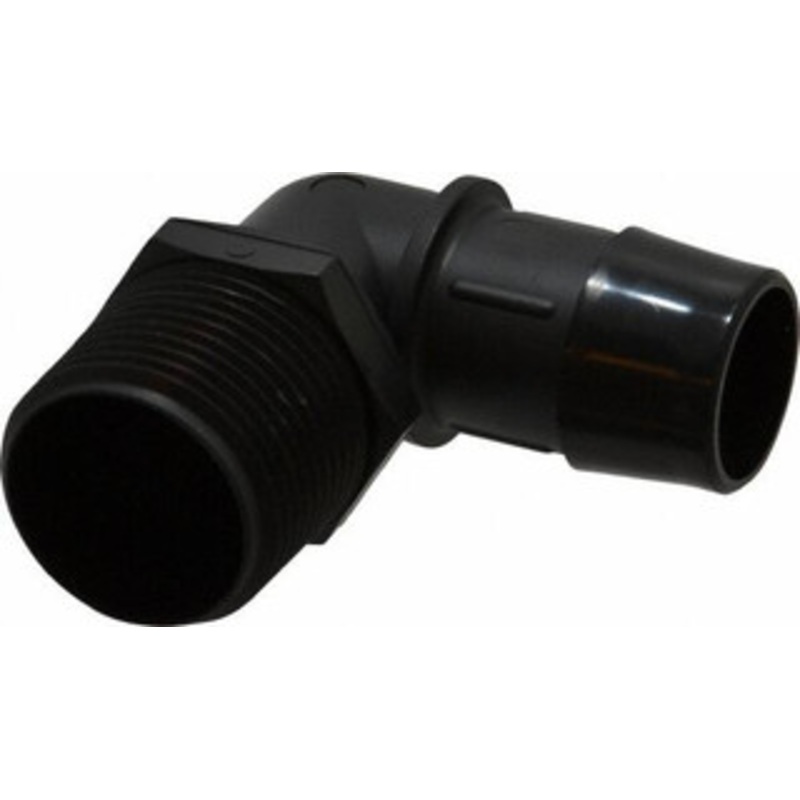 Made in USA 1 Barb, 1 NPT, Nylon Single Barbed Tube Elbow Male, Black L16-16BN – 48713846
