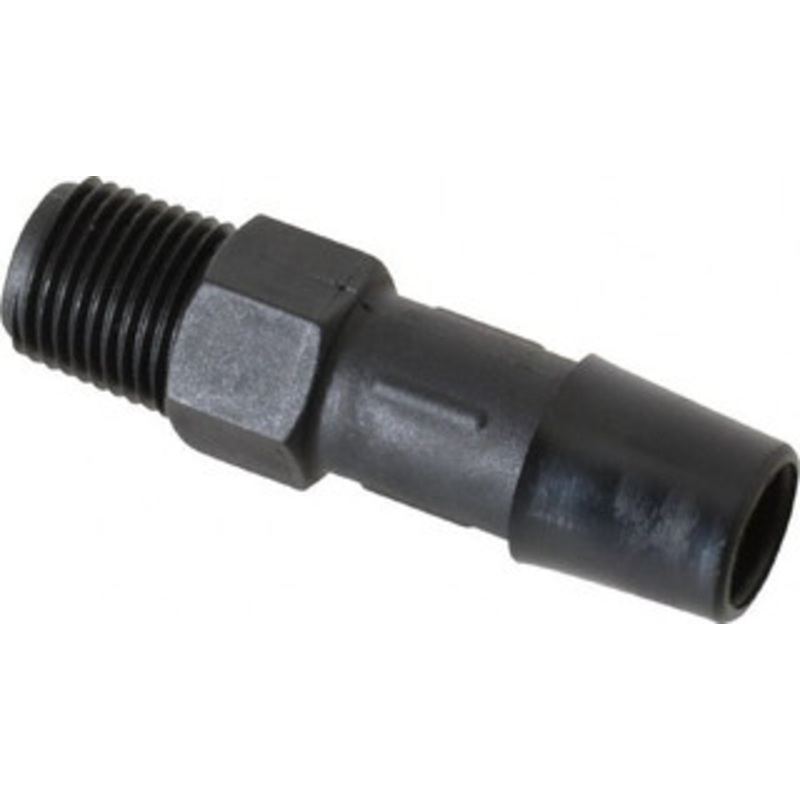 Made in USA 3/8 Barb, 1/8 NPT, Nylon Single Barbed Tube Adapter Male, Black A2-6BN – 48712301