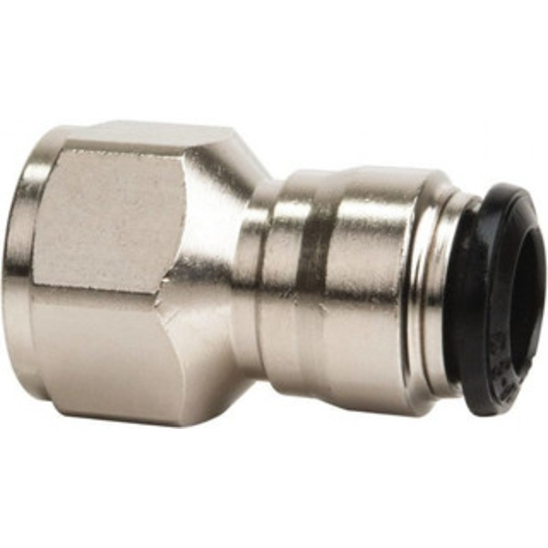 Value Collection 8mm Outside Diam, 1/8 BSPP, Nickel Plated Brass Push-to-Connect Tube Female Connector 250 Max psi, Tube to Female BSPP Connection, Buna O-Ring 2557508965PRO – 61761953
