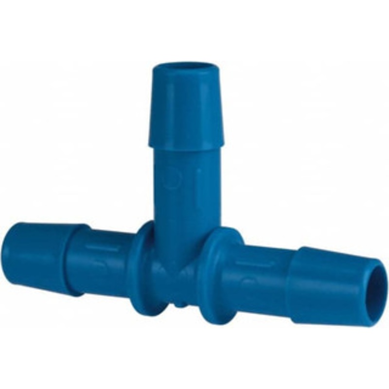 Made in USA 3/8 Barb, HDPE Single Barbed Tube Barbed Tee Male, Blue T0-6AGHDPE – 41006966