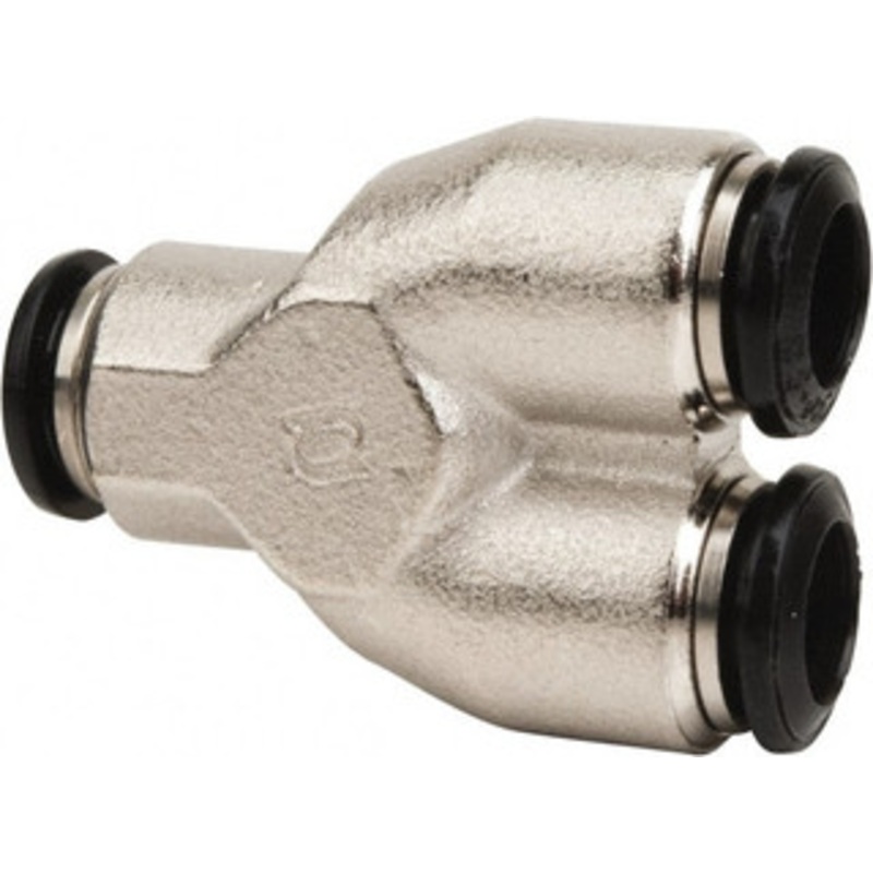 Value Collection 8mm Outside Diam, Nickel Plated Brass Push-to-Connect Tube Union Y 250 Max psi, Tube to Tube Connection, Buna O-Ring 2558508865PRO – 61762266