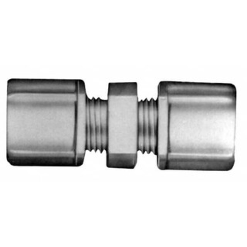 Made in USA 5/16 Tube OD, Kynar Plastic Compression Tube Union 275F Max, Plastic Grip 0612.044 – 32878407