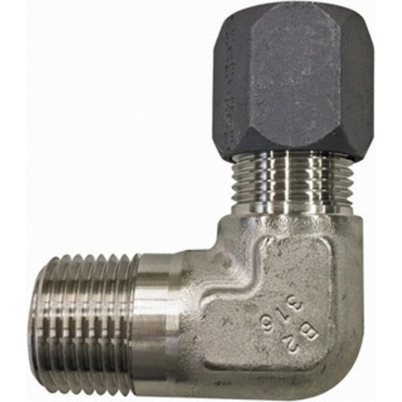 Made in USA 1-1/2 Tube OD x 1-1/2-11-1/2 NPTF Stainless Steel Compression Tube Male Elbow Comp x MPT Ends, 1-7/8 Hex F-24-ME – 33661547