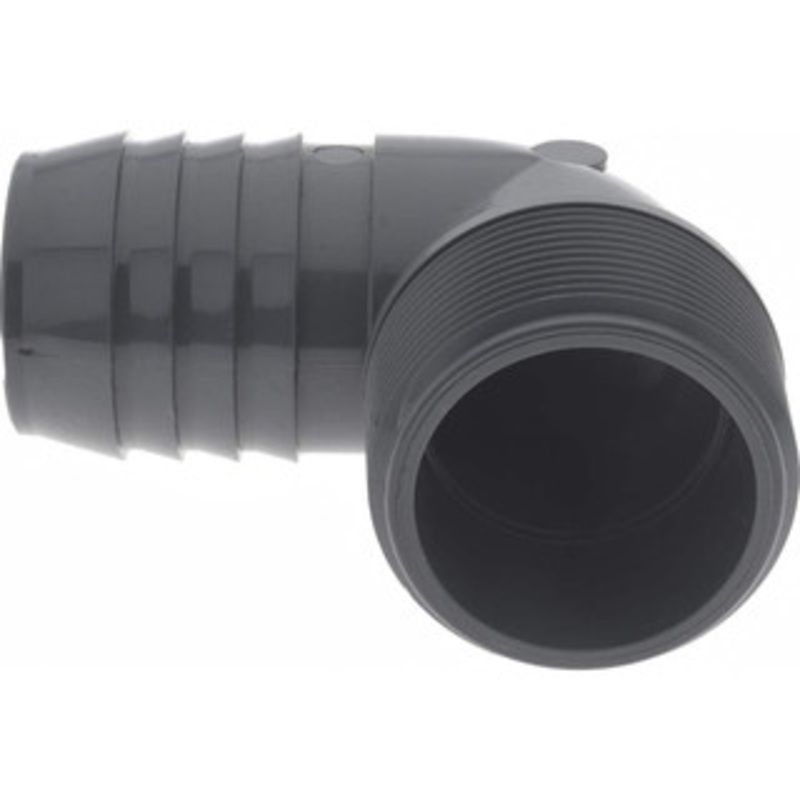 Value Collection 1-1/2 Barb, 1-1/2 MIPT, Multiple Barbed Tube Elbow PVC, Male 1413-015 – 09870569