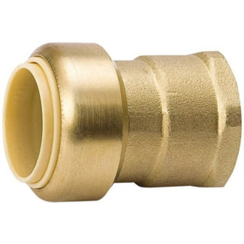 Value Collection 1/2 Outside Diam, 1/2 NPT, Brass Push-to-Connect Tube Female Connector 200 Max psi, Tube to Female NPT Connection, EPDM O-Ring 6630-203 – 70769872