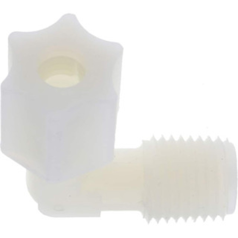 Made in USA 1/4 Tube OD, Nylon Plastic Compression Tube Male Elbow 1/4 NPT Pipe, 220F Max, Plastic Grip 0638.033 – 32873341