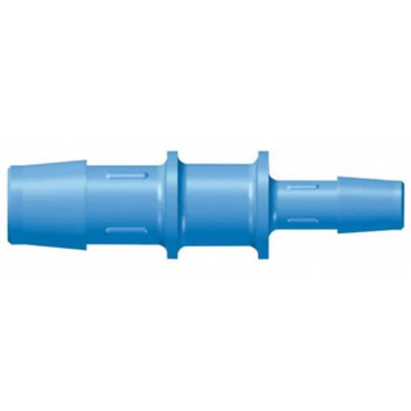 Made in USA 1 x 1/2 Barb, HDPE Single Barbed Tube Reducer Male, Blue C16-8AGHDPE – 41006248