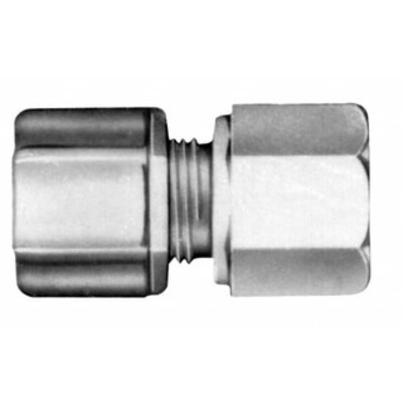 Made in USA 3/8 Tube OD, Polypropylene Plastic Compression Tube Female Connector 3/8 NPT Pipe, 215F Max, Plastic Grip 0605.055 – 32874729