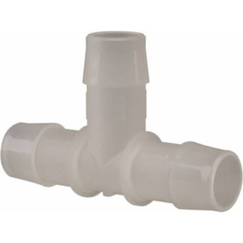 Made in USA 3/4 Barb, Polypropylene Single Barbed Tube Tee Natural (Color) T0-12PP – 48721260