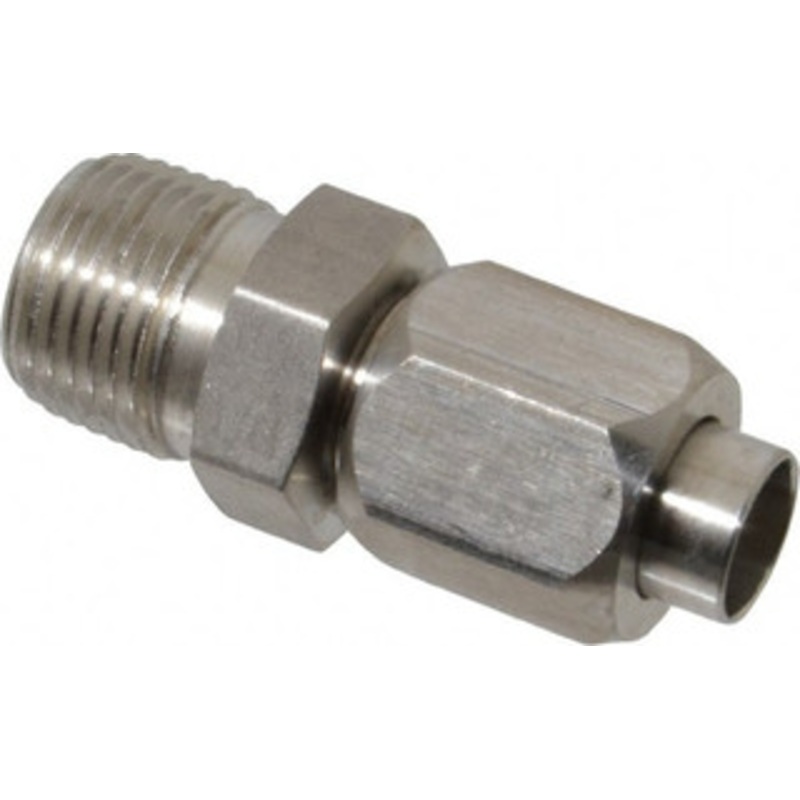 Made in USA 3/8 Tube OD x 3/8-18 NPTF 37 316 Stainless Steel Flared Tube Male Connector Flare x MNPTF Ends TX-6-6-C-A – 76041961