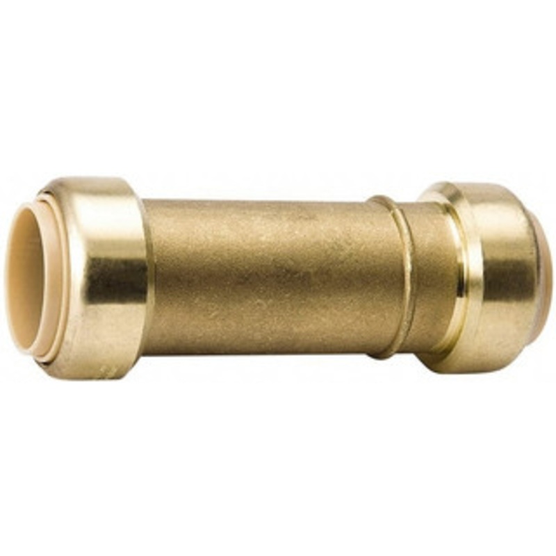 Value Collection 1/2 Tube OD, 5/8 Standard Brass Push-to-Connect Tube Union Tube to Tube Connection, 200 Max psi, EPDM O-Ring 6630-303 – 70769773
