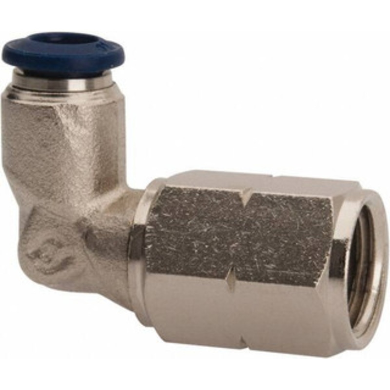 Value Collection 5/32 Outside Diam, 1/8 NPTF, Nickel Plated Brass Push-to-Connect Tube Female Elbow 250 Max psi, Tube to Female NPT Connection, Buna O-Ring 2558053865PRO – 81080004