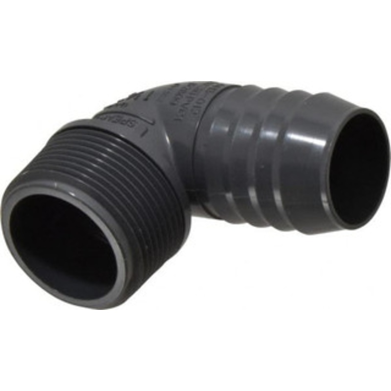 Value Collection 1-1/4 Barb, 1-1/4 MIPT, Multiple Barbed Tube Elbow PVC, Male 1413-012 – 75868653