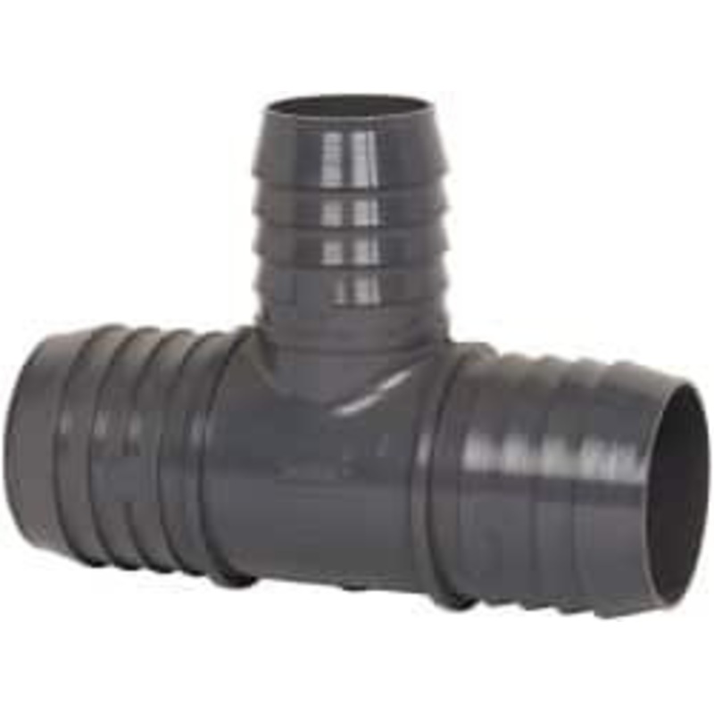 Value Collection 2 x 2 x 1-1/2 Barb, Multiple Barbed Tube Reducing Tee PVC, Male 1401-251 – 01992726