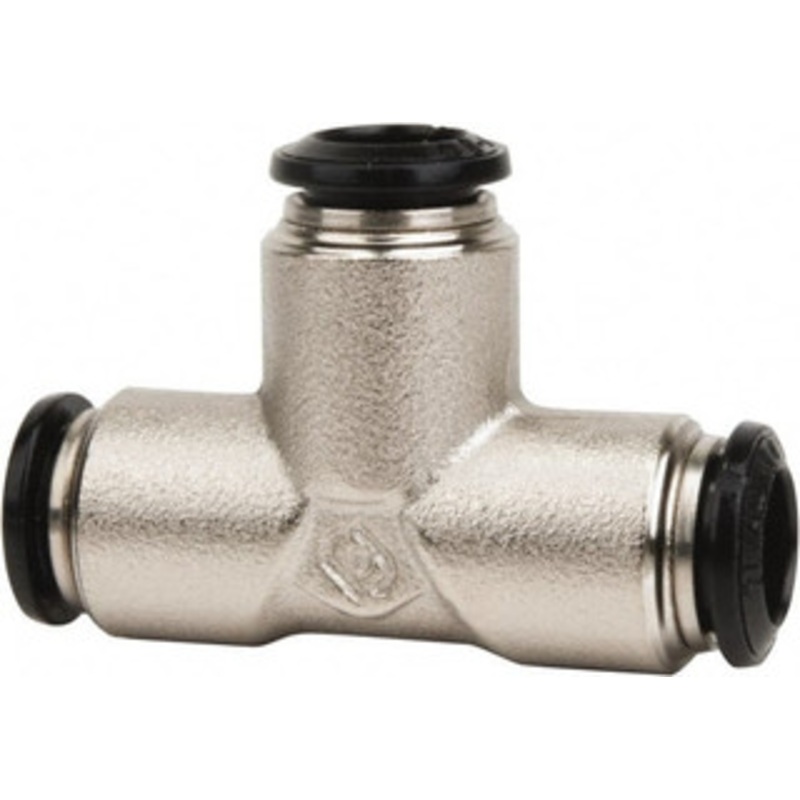 Value Collection 8mm Outside Diam, Nickel Plated Brass Push-to-Connect Tube Union Tee 250 Max psi, Tube to Tube Connection, Buna O-Ring 2556008865PRO – 61762183